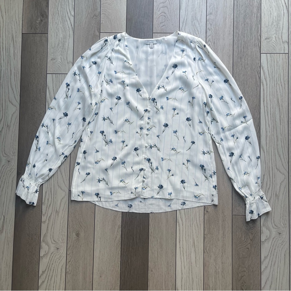 Joie Floral Button-Up Blouse